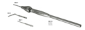 Periotome Handle with 3 tips